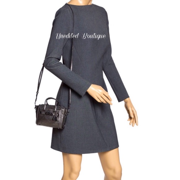 COACH Mini Metallic Swagger 15 Crossbody Handbag - Picture 12 of 13